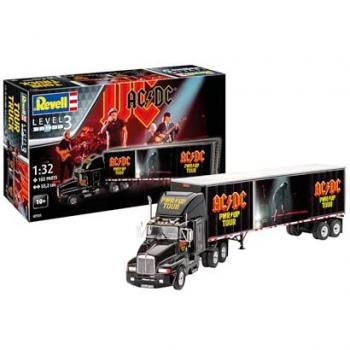 AC/DC Tour Truck & Trailer Assembly Kit - Power Up 1:32 Scale