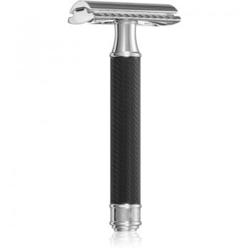 Maquinilla de Afeitar Clásica Mühle R89 Negra Peine cerrado - Máquina de afeitar tradicional, diseño clásico, cabezal de peine cerrado, mango negro, construcción en metal, compatible con hojas desechables estándar