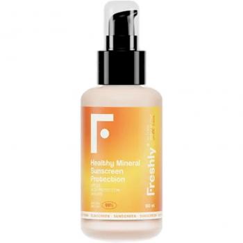 Protector solar mineral Healthy Mineral Sunscreen Protection - Freshly Cosmetics, protector solar facial y corporal de 50ml