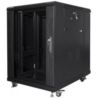 Lanberg Rack Cabinet 19 15U 600x800mm Flat Pack Black