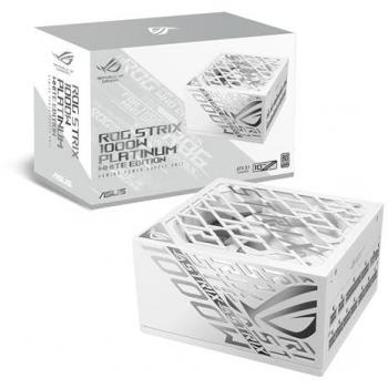 Fuente de Poder ASUS ROG Strix 1000W Platinum Blanca, Modular, 80+ Platinum, Ventilador de 135 mm