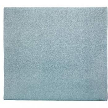 DECOWOOD - Siena Cabecero tapizado de poliéster liso en color verde azulado de 90x80cm