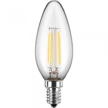 Lámpara LED Filamento C35 E14 4,5W 470lm 2700K Cristal Transparente