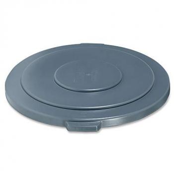 Rubbermaid Brute 55 Gallon Grey Trash Can Lid with Handle and Snap Closure