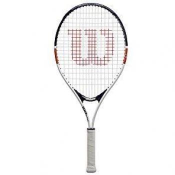 Wilson Raqueta de tenis, Roland Garros Jr 17, Jugador júnior, Azul/blanco/naranja, WR029810H