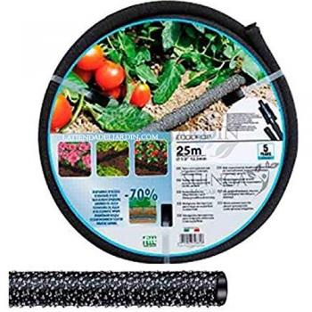 Manguera de Jardín Exudante Porosa 12,5mm - 25 metros, riego uniforme sin rociar