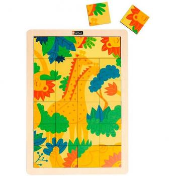 Puzzle mágico las Jirafas y el León - Nathan 372044, 24 piezas