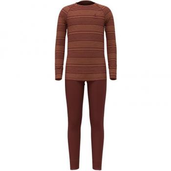 Odlo Conjunto de Capas Base Long Active Warm Eco - Primera capa, tejido térmico, material reciclado, propiedades de gestión de humedad, secado rápido, ajuste ceñido