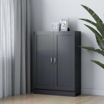 Armario de libros aglomerado gris 82.5x30.5x115 cm