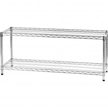 Estantería metálica Archimede 2 estantes 36 x 121 x h. 50 cm para cocina, baño, garaje y vestidor