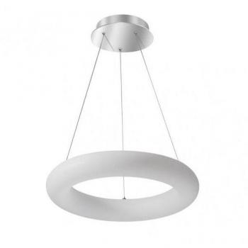 Colgante Paris 48w 3000-4000-6500k Blanco/plata Regx55d 4080 Lum Regulable Y Memoria