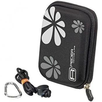 Pedea SET009-65060060-0006 - Funda Universal para Canon IXUS 132, Color Negro y Gris