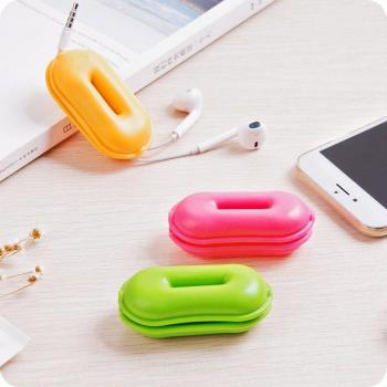 Organizador de Cables para Auriculares Peanut - Soporte y Bobinador de Gestión de Cables