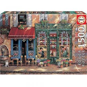 Educa Borras - Genuine Puzzles, Puzzle 1.500 piezas, Palais des fleurs