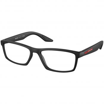 Prada Linea Rossa Men's Prescription Eyeglasses Black Frame Size 56 with Blue Light Block