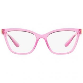 Dolce & Gabbana DG5076 3097 Women's Eyeglasses, Pink, Size: 53 MM, Transparent Pink Eyewear Frames, Blue Light Block Available