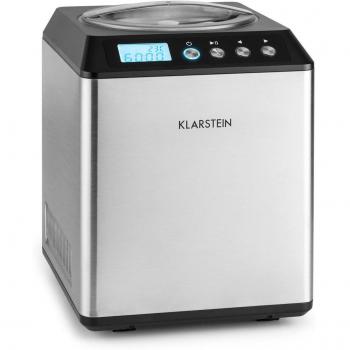 Klarstein Vanilla Sky 2L Compressor Ice Cream Maker - 180W Stainless Steel Silver