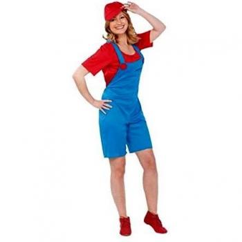 Disfraz de Fontanera roja para mujer