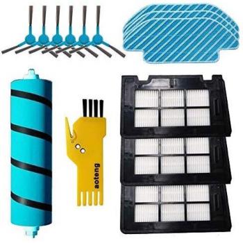 aotengou Kit de accesorios de repuesto para robot aspirador Cecotec Conga 6090 Ultra 7090 IA 4090 4490 4690 5090 5490 5690 1 cepillo principal, 3 filtros, 6 cepillos laterales, 3 trapeadores