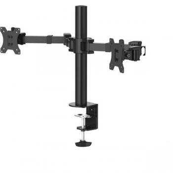 Soporte para 2 Monitores de 13 a 35 (VESA 75x75-100x100, Inclinación +35°/-35°, Giro 180°, hasta 15kg, A