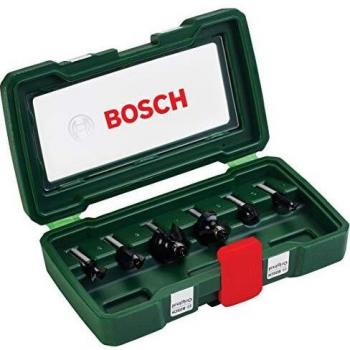 Bosch Set de 6 fresas de metal duro