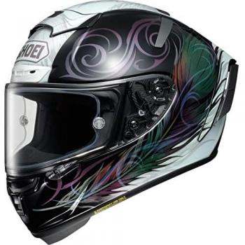 Shoei Casco integral de moto X-Spirit III Kujaku Racing TC 10, XS