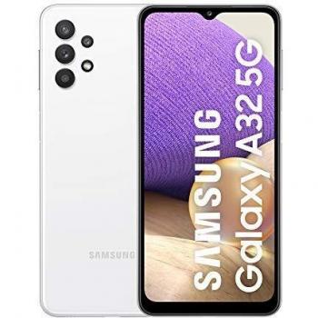 Samsung Galaxy A32 5G | Smartphone con Pantalla 6.5 Infinity-V HD+ | 4GB RAM y 64GB de Memoria Interna ampliables | Batería 5.000 mAh y Carga rápida | Color Blanco [Versión española]