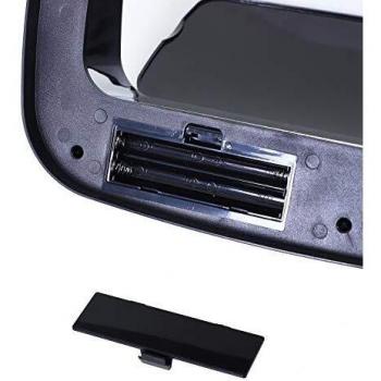 HOMCOM Papelera 50L Cubo Basura 33x25x84cm Sensor Detector Movimiento Automatico Acero