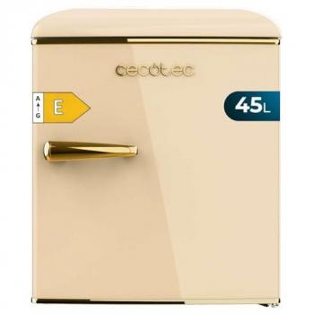 Cecotec Frigorífico Retro Bolero CoolMarket TT Origin 45 Beige E - Mini frigorífico sobremesa de 45L, dimensiones de 55cm de alto y 44,7cm de ancho, clase energética E, incluye ice