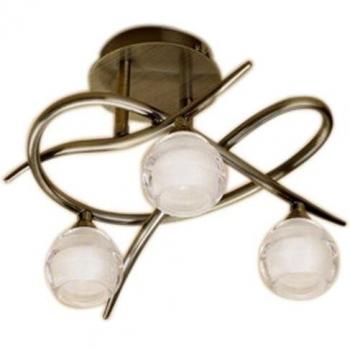 Plafón Loop 3 Luces G9 ECO, Cuero Antiguo 28 Cm