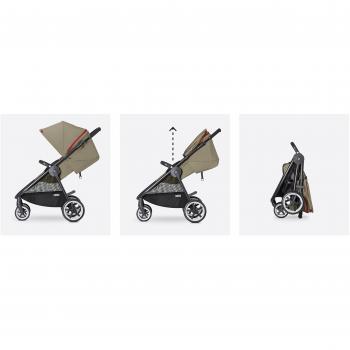 Cybex Agis M-Air 4 - Silla de paseo con capazo, desde el nacimiento hasta 17 kg, color naranja