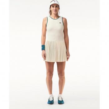 Vestido de tenis elástico ultra-dry con pantalón corto - Color Crema, Petróleo