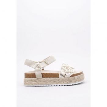 MTNG sandalias niña padbio beige con cierre adherente tipo de puntera redonda 48749 38 Beige