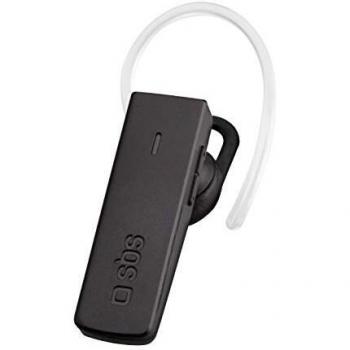 SBS Auricular TEEARSETBT310K Negro Bluetooth 4.2 con MICROFONO Gancho Oreja