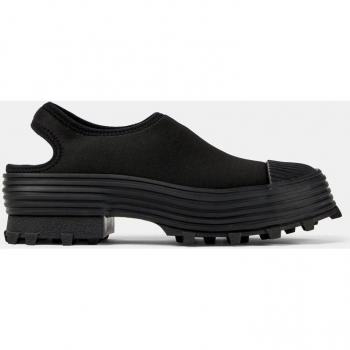 Camperlab Unisex Back-Open Clogs with Treaded Sole - Black, Size 40