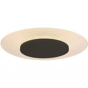 Plafón LED Lido Steinhauer, negro, metal, Ø 36 cm, integrado (LED), modelo 7798ZW