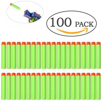 100ER paquete de recambio de dardos N-Strike Elite flechas de espuma suave Mega Blaster para Nerf accesorios juguetes balas, verde