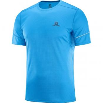 Salomon Agile SS tee T-Shirt, Hombre, Blithe, S