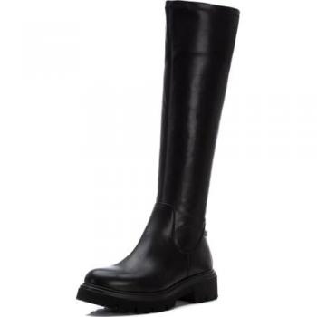 Bota de mujer XTI 143298 negra con cremallera, altas, cierre de cremallera, talla 36 EU