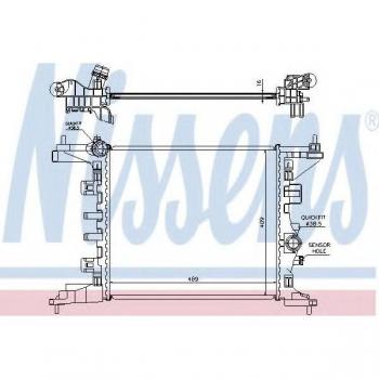 Radiador de refrigeración del motor NISSENS 630734