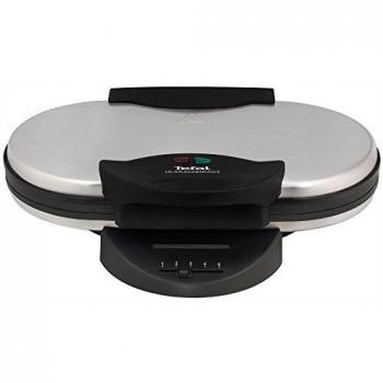 Tefal WM 311D - Gofrera, 1300 W, acero inoxidable, negro/gris