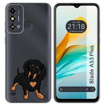 Funda de Silicona para ZTE Blade A53 Plus con Diseño de Perros 04