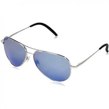 Serengeti Carrara 8547 Shiny Silver Mineral Polarized Sunglasses - One Size