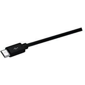 Duracell USB5023A - Cable de Carga y sincronización de 2 Metros con Conector Micro USB Compatible con Smartphones Android, Blackberry y Windows, Color Negro