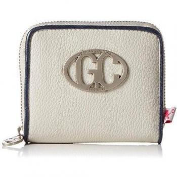Poodlebag Wallet small - Monedero de material sintético Unisex adulto, color marfil, talla 11x10x2 cm
