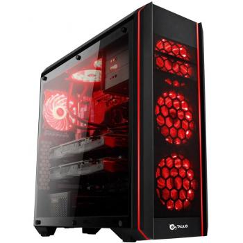 Talius Daemon - Caja Gaming ATX - Cristal Templado - 2X USB 3.0 - USB 2.0 - Sin Fuente - Negra