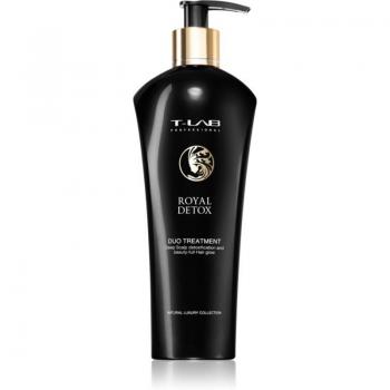 T-LAB PROFESSIONAL - Royal Detox Duo Treatment Mascarillas para el cabello 300 ml unisex, incluye mascarilla y acondicionador con efecto desintoxicante