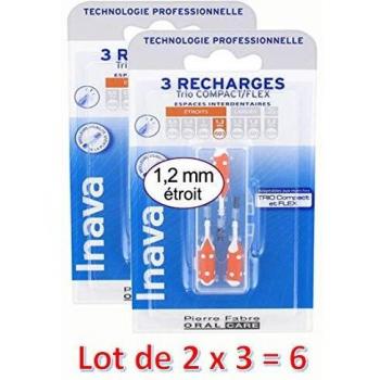 Brossettes Interdentales Inava Recargas Naranjas 1.2mm x3