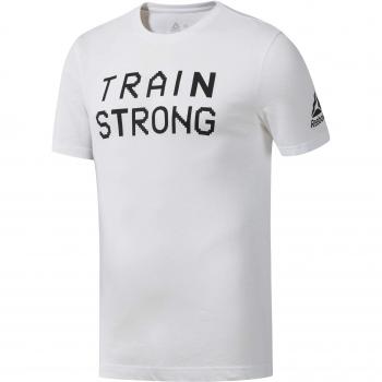 Reebok GS Train Strong tee Camiseta, Hombre, Blanco, 2XL