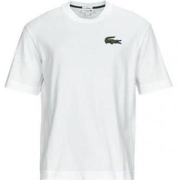 Lacoste - Camiseta Unisex Blanca Loose Fit Tee Shirt